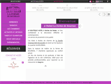Tablet Screenshot of fermedebourran.com